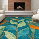 Contemporary Floral Abstract Aesthetic(Blue)
