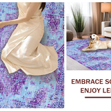 Artful Distressed Symmetrical Elements(Blue)