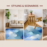 Modern Dreamy Sky Motif(Blue)
