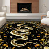 Minimalist Rustic Snake Illustration(Black)