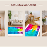 Vibrant Tie Dye Rainbow Aesthetic(Pink)