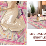 Vibrant Cozy Jute Fusion Design(Pink)