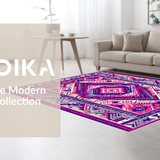 Retro Geometric Tribal Twist(Purple)
