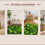 Boho Aesthetic Forest Ecological for Cozy Shower Spaces(Green)