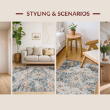 Artful Nature Inspired Botanical Print(Gray)