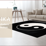 Elegant Circular Yin Yang Motif(Black)