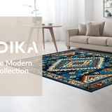 Rustic Ethnic Patterned Warmth(Blue)