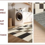Modern Beige Checkered for Decor(Beige)
