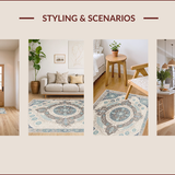 Boho Medallion Area for Minimal Living(Beige)