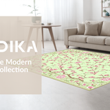 Whimsical Nature Inspired Bloom Motif(Beige)