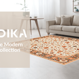 Stylish Distressed Floral Harmony(White)