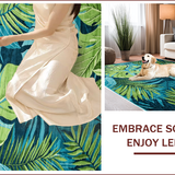 Tropical Multi Color Hallway Runner Use(Blue)