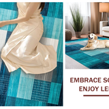 Luxurious Textured Symmetrical Arrangement(Blue)