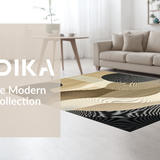 Artistic Monochrome Swirl Arrangement(Beige)