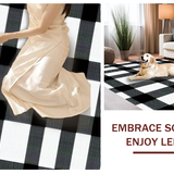 Rustic Black and White Lattice(Black)