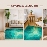 Aquatic Themed Oval Aesthetic(Blue)