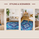 Eclectic Vintage Floral Fusion(Blue)