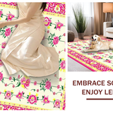 Cheerful Colorful Botanical Motif(White)