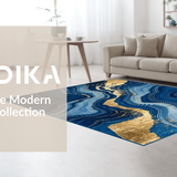 Trendy Marbleized Blue Tones(Blue)