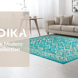 Minimalist Graphic Trellis Elements(Blue)