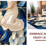 Modern Playful Botanical Motif(Blue)