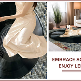Black Music Record Non Slip Area(Black)