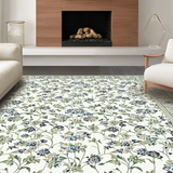 Contemporary Light Green Flourish(Ivory)
