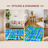 Interactive Colorful City Layout(Blue)