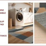 Modern Geometric Non Slip(Beige)