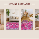 Vintage Floral Elegance Statement(Pink)