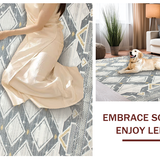 Trendy Abstract Gray Tiled Motif(Gray)