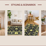Navy Yellow Geometric Elegance(Black)