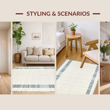 Modern Blue Stripe Visual(Beige)