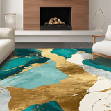 Luxurious Abstract Gold Swirl(Green)