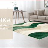 Sage Green Minimalist Area for Pet Friendly Homes(Beige)