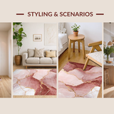 Vibrant Abstract Pink and Gold Mix(Pink)