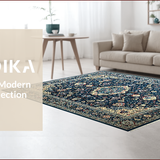 Elegant Blue Tiled Motif(Blue)