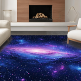 Lively Interstellar Graphic Impression(Purple)