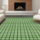 Elegant White and Olive Geometric Arrangement(Green)