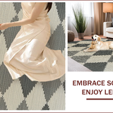 Charcoal Checkered Modern Entryway(Beige)