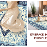 Striking Modern Abstract Floral(White)