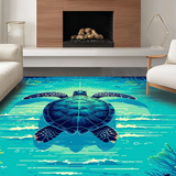 Colorful Ocean Waves Design(Blue)