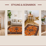 Boho Non Slip Playroom(Orange)