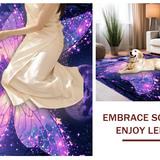 Vibrant Celestial Butterfly Motif(Purple)