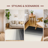 Abstract Gradient Striped Floor Decor(Gray)