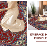 Rustic Diamond Motif in Warm Hues(Red)