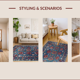 Chic Modern Geometric Textures(Blue)