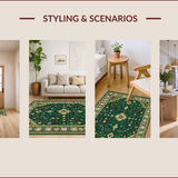 Eclectic Earthy Embroidered Motif(Green)