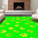 Lively Floral Inspired Decor(Green)
