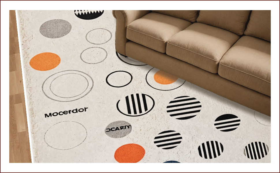 Ultra Soft Area Rug, Non Slip, Stain Resistant, Washable Area Rugs for Living Room, Bedroom, vinyl record bath mat(Beige) - ODIKA